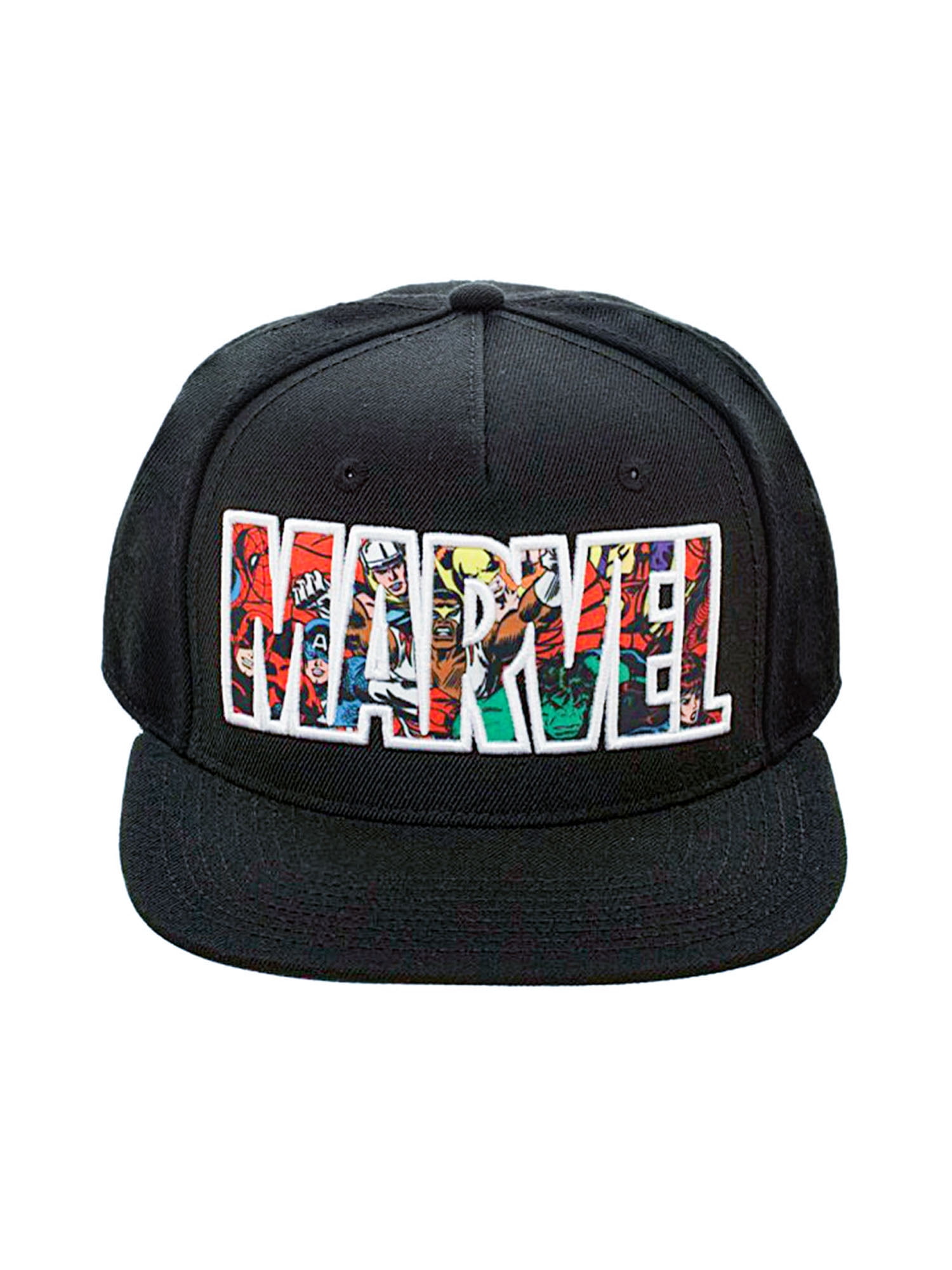 Bioworld Marvel Comic Logo Sublimated Bill Snapback Cap Hat