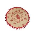 thumbnail image 2 of Christmas Placemats Round Woven Snowflake Reindeer Table Mats Red Scrubbish Prevents Holiday Kitchen Tables, 2 of 5