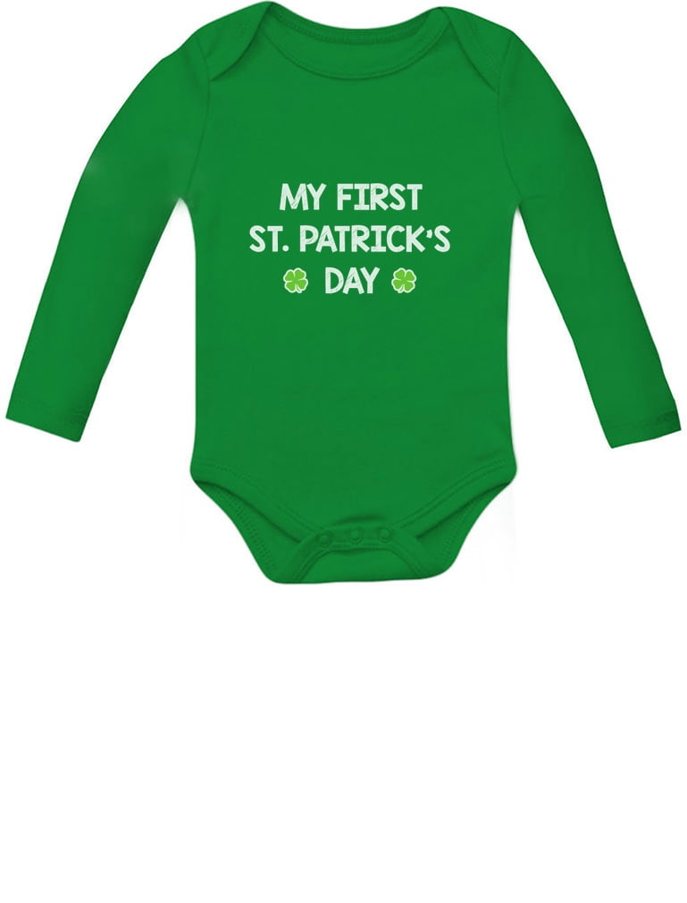 Tstars Boys Unisex Gifts for Irish St Patricks My First St Patricks Day Outfit Cute Irish Clover