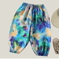 thumbnail image 4 of XUNKUSGA Cute printed loose-fitting casual pants for boys and girls,Green,3 Years, 4 of 7