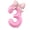 3, variant on 2pcs 40inch Pink Bowknot Number Foil Balloons Wedding Birthday Party Decoration Anniversary Decor Photo Props Party Supplies