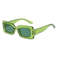 thumbnail image 1 of Gafas de sol rectangulares Yuyangstore anteojos de mujer Verde, 1 of 7