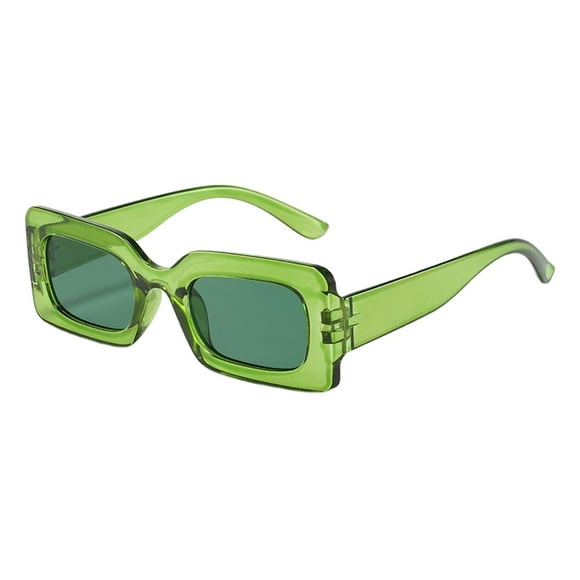 Gafas de sol rectangulares Yinane para mujer y hombre Verde