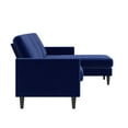 Mr. Kate Winston Reversible Sofa Sectional, Blue Velvet