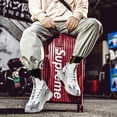 thumbnail image 2 of Zapatillas deportivas para hombre, estilo moderno con suela de espuma, tejido transpirable, cómodas y ligeras, talla 43, color blanco, ideal para correr o uso casual., 2 of 6