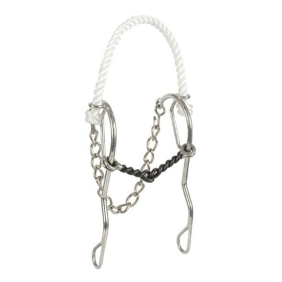 Jacks 967 Rope Nose Hackamore Bit