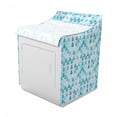 thumbnail image 2 of Watercolor Washer Cover, Droplets Pattern in Monochrome Tears Flowing, Easy to Use Bathroom Accent Fabric, 29" x 28" x 40", Blue Grey Sky Blue, by Ambesonne, 2 of 3