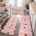 thumbnail image 2 of Pink Cow Strawberry Milk Pattern Kitchen Rugs Sets Of 3,Kitchen Runner Rugs Non Skid Washable,Decorative Kitchen Floor Mats for Kitchen,Sink,Laundry,17"x30"+ 17"x47" + 17"x59", 2 of 6