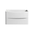 thumbnail image 3 of Fresca Tuscany 32" Wall Hung Modern Wood Bathroom Cabinet in Glossy White, 3 of 5