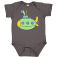 thumbnail image 3 of Inktastic Cute Green Submarine Boys or Girls Baby Bodysuit, 3 of 5