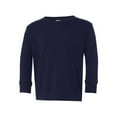 thumbnail image 2 of Rabbit Skins - Toddler Fine Jersey Long Sleeve Tee - 3302 - Navy - Size: 2T, 2 of 3