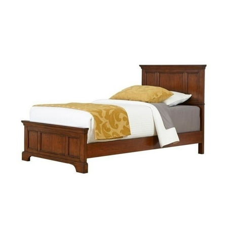 City Collection Twin Bed - Hawthorne Collections Twin Panel Bed in Cherry