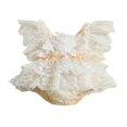 thumbnail image 1 of Newborn Baby Girl Rompers Dress Floral Lace Ruffles Flying Sleeves Bodysuits, 1 of 9