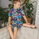 thumbnail image 4 of Balery Colorful Tie Dye Stained Glass 2 Conjunto de Pijama Infantil de Manga Corta con Estampado – Ropa de Dormir de Algodón Suave-X-Large, 4 of 6