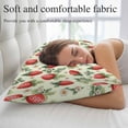 thumbnail image 5 of Red Strawberry Pillow Covers 24"x36", Summer Fruits Farmhouse Leaves Flower Pastoral Soft Brushed Microfiber Breathable Throw Pillow Covers, Decorative Pillowcase with Zipper for Couch Sofa Bedroom, 5 of 9