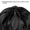 thumbnail image 3 of Unique Bargains 42x34cm Nylon Drawstring Bag Bulk Storage Cinch Backpack Sack, Black 10 Pack, 3 of 5