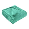 thumbnail image 3 of Superior Super Soft Plush Fleece Blanket 50" x 70", Bed & Couch Blankets, Throw XL, Turquoise, 3 of 10