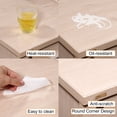 thumbnail image 4 of Uxcell 31.5x51.2" Table Protector, PVC Rectangular Waterproof Round Corner Design Placemat Desk Pad Mat, Clear, 4 of 5
