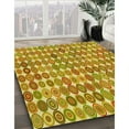 thumbnail image 2 of Ahgly Company Indoor Round Patterned Golden Brown Yellow Area Rugs, 5' Round, 2 of 6