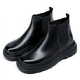 thumbnail image 4 of CMR CHAMARIPA Elevator Chelsea Boots - Mens Boots That Make You Look Taller - Black Chelsea Men's Boots 7 CM / 2.76 Inches, 4 of 6
