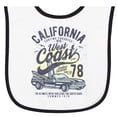 thumbnail image 2 of Inktastic California West Coast Baby Terry Cloth Bib, 2 of 3