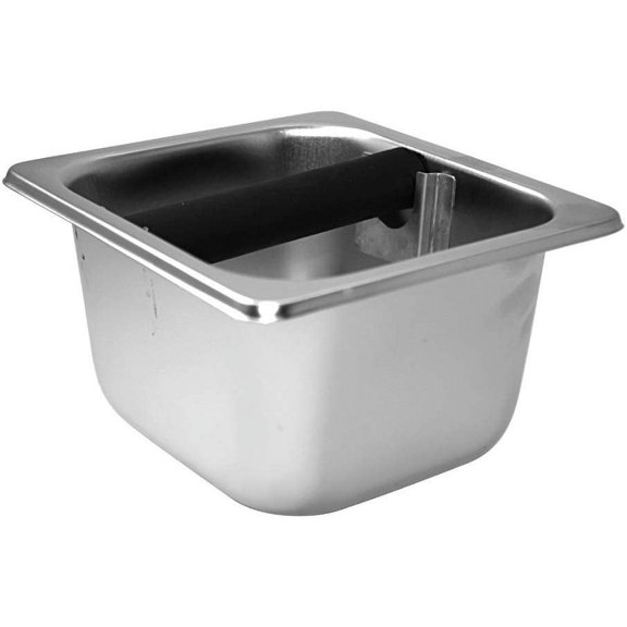 Update International KB-164 Stainless Steel Knock Box, 4" Deep