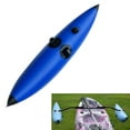 thumbnail image 4 of DimyFew PVC Single Inflatable Kayak Canoe Boat Fishing Standing Outrigger/Stabilizer Blue, 4 of 9