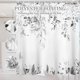 thumbnail image 3 of Cortina de Ducha Gris Dznils con Estampado Floral de Eucalipto, Acuarela, 72" x 72", 3 of 10