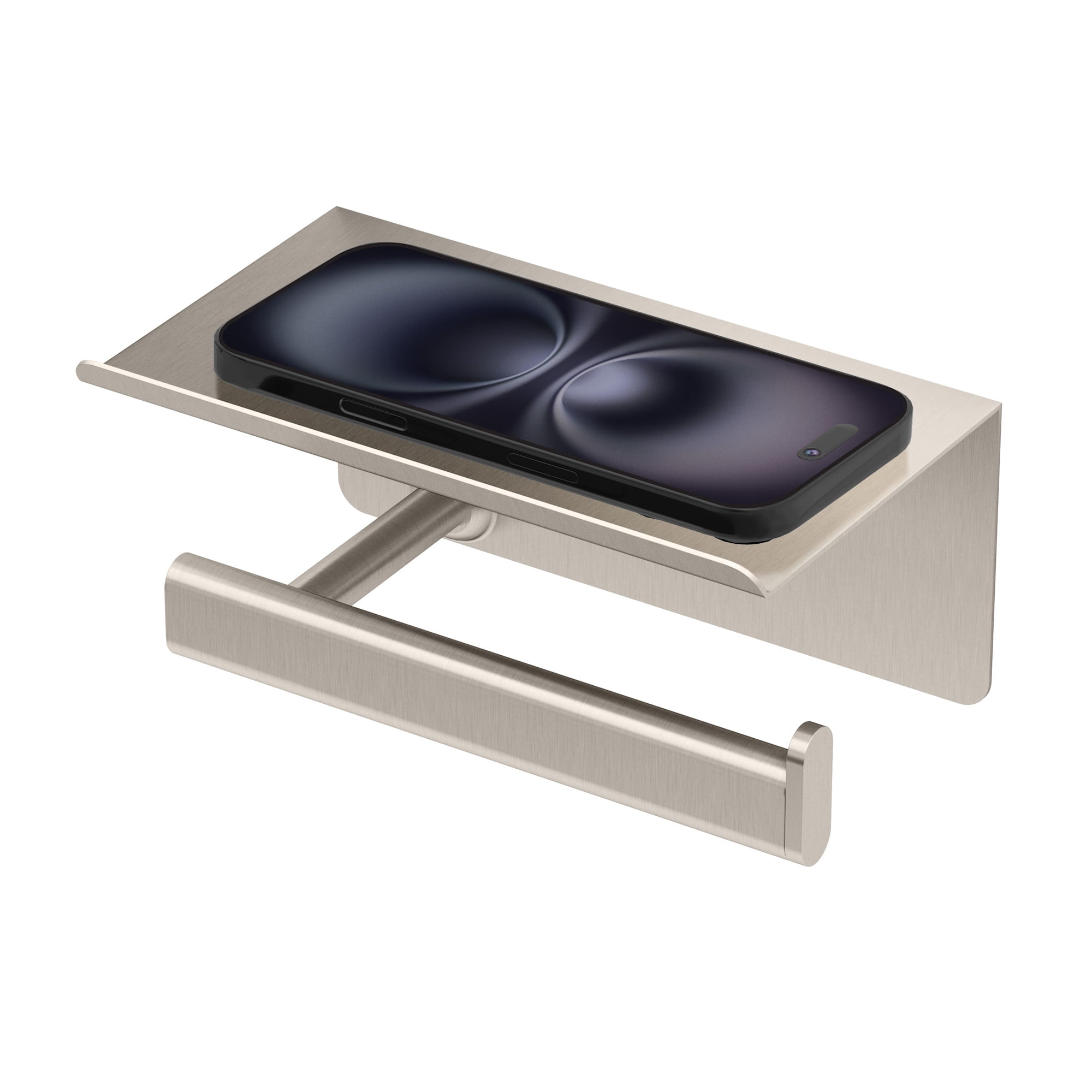 Gatco 1422SN Elevate Wall Mounted Euro Toilet Paper Holder - Nickel
