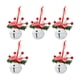thumbnail image 2 of 5 campanas navideñas para puerta, decoración navideña, decoración colgante navideña. Blanco 3cm, 2 of 9