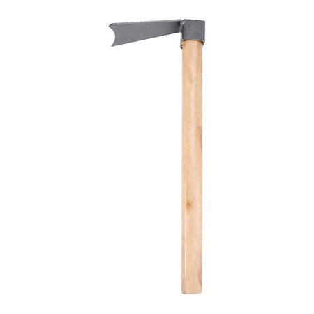 Garden Tool Long Wooden Handle Hoeing Hand Tools Hoe Accessories For Balcony Outdoor Farm (black)