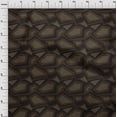 thumbnail image 4 of oneOone Cotton Silk Brown Fabric Abstract Sewing Material Print Fabric By The Yard 42 Inch Wide, 4 of 5