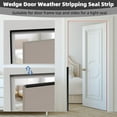 thumbnail image 6 of 2Pcs×119" Wedge Weather Stripping Door Seal Strip for Door Frame & Window,Self Adhesive Window Insulation Draft Stopper Seal for Winter,Gray Foam Door Gap Filler for Soundproofing Light Blocker, 6 of 9