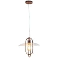 thumbnail image 1 of Simple Designs PT1008-RGD 13,5 x 13,5 x 13 Po. Suspension Moderne en Métal, Or Rose, 1 of 4