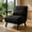 Black, variant on Topcobe Folding 6 Position Convertible Sleeper Bed Armchair Lounge Couch with Pillow, Upholstered Lazy Chair, Light Gray
