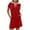 Red, variant on Kaemgyyd Women T Shirt Dress Comfortable Soft Athletic Dress Loose Fit Collar Short Sleeve Hiking Tennis Golf Leisure Mini Dress