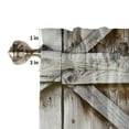 thumbnail image 7 of Wooden Door Retro Curtains For Living Room Bedroom Window Treatment Home Decoration Drapes Kitchen Curtain, 7 of 7