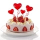 thumbnail image 5 of 4 globos para tartas con forma de corazón, decoración para tartas y cupcakes. Rojo, 5 of 8