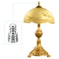 thumbnail image 5 of Uxcell 1" Tall Iron Lamp Finials Cap Knob, 2Pcs Lamp Screw Holder Tapped 1/4 27 for Lamp Shade, Chrome, 5 of 5
