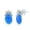 Blue Opal, variant on Beaux Bijoux Pineapple Design Created Blue Opal Tropical Fruit Stud Earrings Sterling Silver Jewelry for Women or Teens