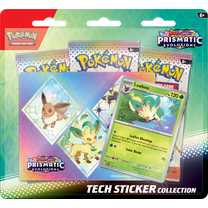 Pokemon Trading Card Games Scarlet & Violet - Prismatic Evolutions Tech Sticker Collection Leafeon