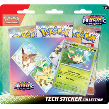 Pokemon Trading Card Games Scarlet & Violet - Prismatic Evolutions Tech Sticker Collection Leafeon