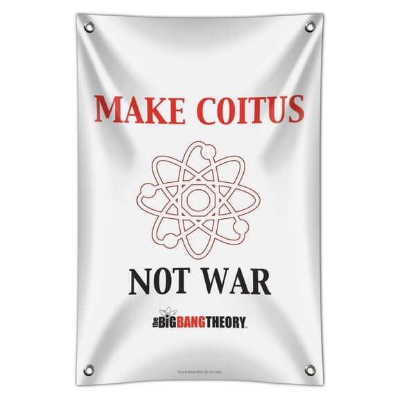 Big Bang Theory Make Coitus Not War Home Business Office Sign
