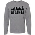 thumbnail image 3 of Inktastic Atlanta Skyline Grunge Long Sleeve T-Shirt, 3 of 5