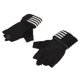 thumbnail image 4 of Guantes de entrenamiento negros para gimnasio, Fitness, levantamiento de pesas, guantes de medio dedo con correa para la muñeca para entrenamiento físico L, 4 of 10