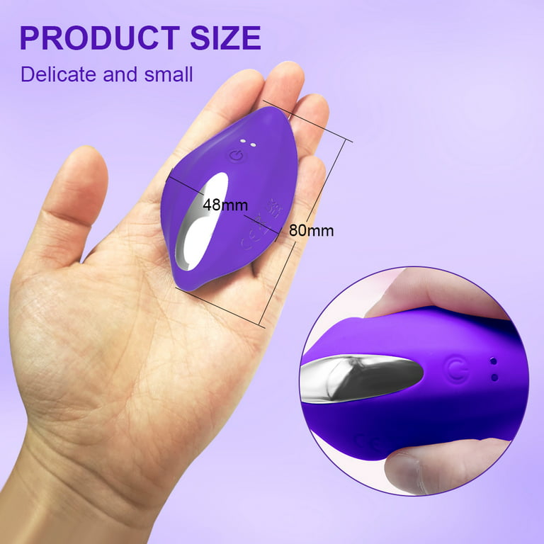 XBONP Wearable Panty Vibrator, Remote Control Clitoris G-Spot Stimulator  with 12 Vibration Modes, Adult Sex Toys for Women Couples Pleasure,Purple