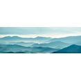 thumbnail image 2 of McLoughlin, James 14x7 White Modern Wood Framed Museum Art Print Titled - Misty Mountains X, 2 of 4