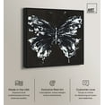 Black And White Butterfly Canvas Butterfly Art Prints by Art Remedy