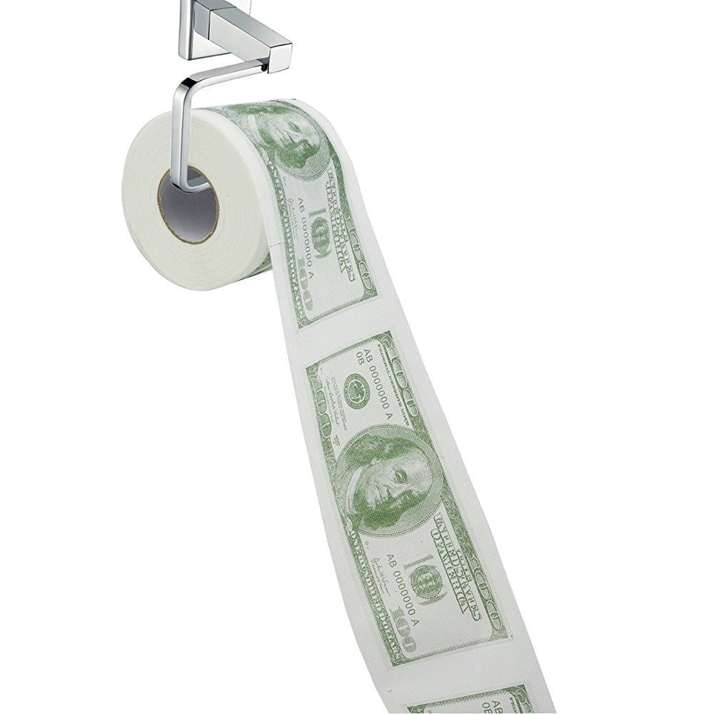 minch hundred fake money toilet paper dollar bill toilet paper roll