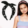 thumbnail image 2 of Unique Bargains 1 Pc Exquisite Bow Headbands for Women Black, 2 of 6
